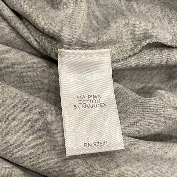 NEW Pure J Jill WOMENS LARGE PETITE Gray Stretch Long-Sleeve Shirttail Tee Shirt - Picture 14 of 16